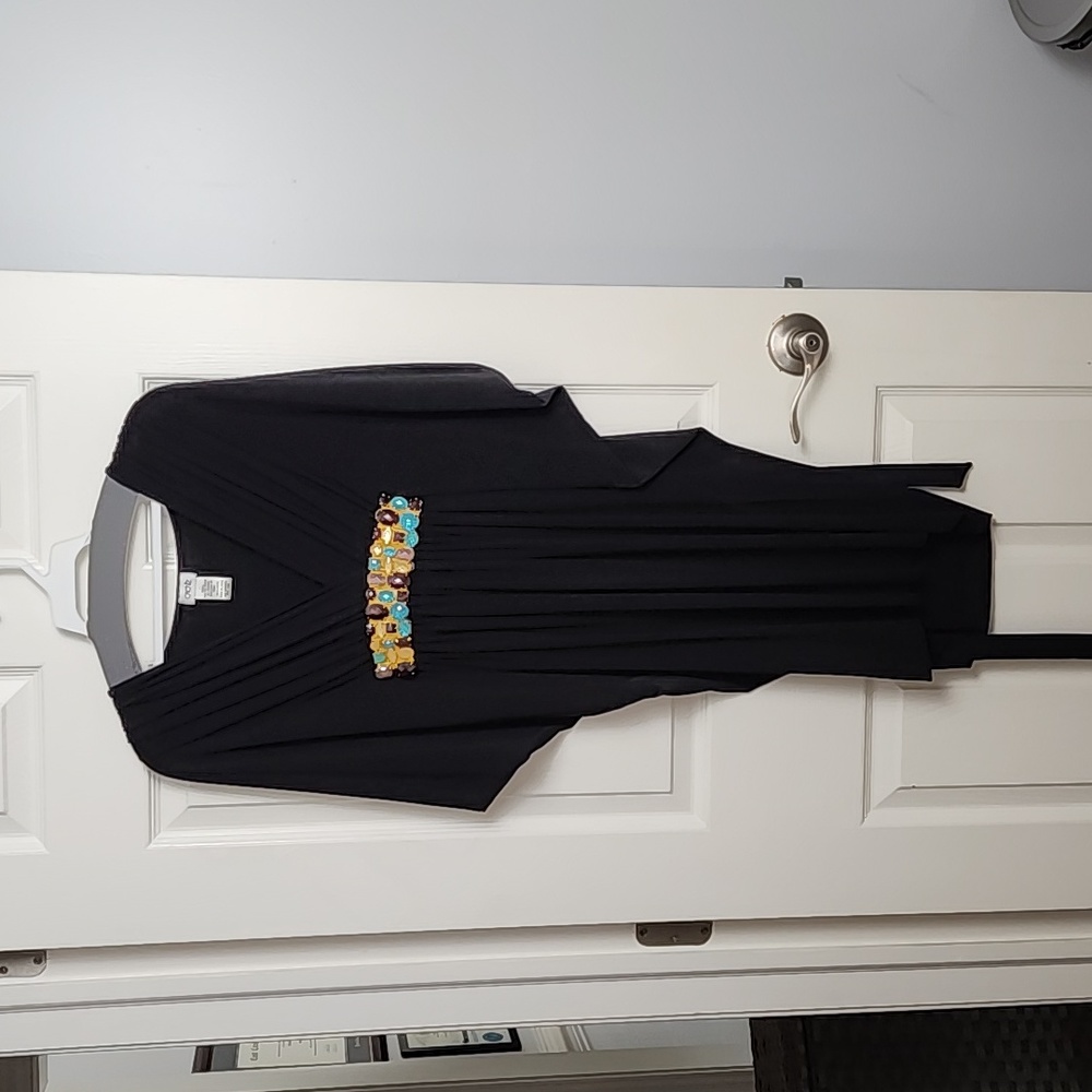 Black cache dress size large